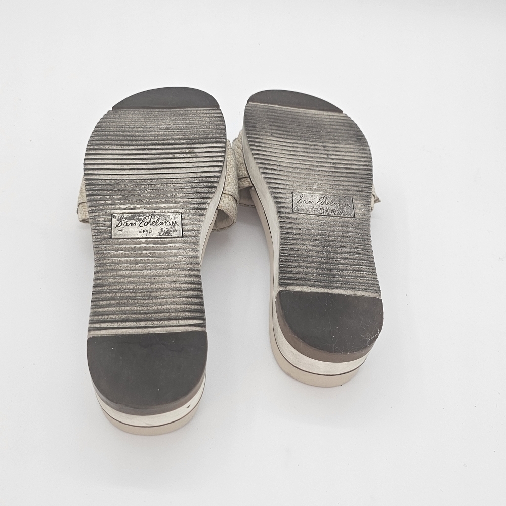 Sam Edelman Ariane Platform Sandals Eggshell Size 9.5 – Preowned - Picture 10 of 12
